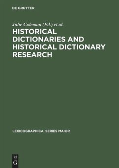 Historical Dictionaries and Historical Dictionary Research