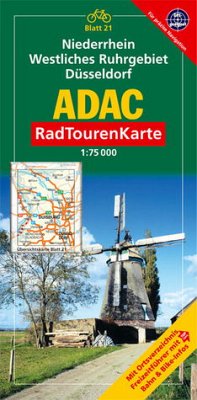Cover ADAC RadTourenKarte Niederrhein, Westliches Ruhrgebiet, Düsseldorf