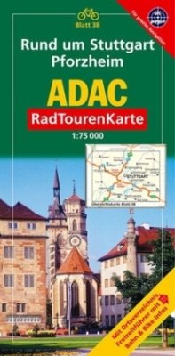 ADAC RadTourenKarte Rund um Stuttgart, Pforzheim ADAC RadTourenKarte Rund um Stuttgart, Pforzheim