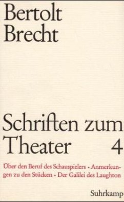 Erste Gesamtausgabe in 40 Bänden von 1953 ff / Schriften zum Theater, 7 Bde., Ln Bd.4 - Brecht, Bertolt