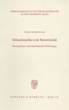 Cover Verbraucherpolitik in der Marktwirtschaft.