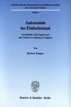 Autonomie im Einheitsstaat. - Küpper, Herbert