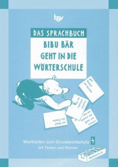 Cover Wortkarten zum Grundwortschatz 4. Schuljahr, Druckschrift / Das Sprachbuch, Bibu Bär geht in die Wörterschule
