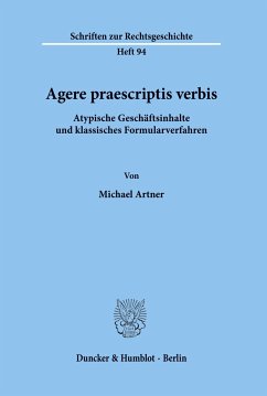 Agere praescriptis verbis. - Artner, Michael