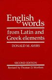 English Words from Latin and Greek Elements