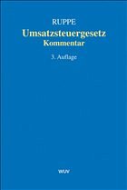 Umsatzsteuergesetz - Ruppe, Hans G