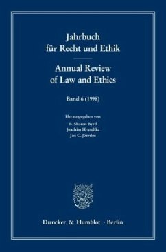 Cover Jahrbuch für Recht und Ethik - Annual Review of Law and Ethics. / Jahrbuch für Recht und Ethik. Annual Review of Law and Ethics 6 (1998)