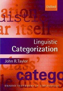 Linguistic Categorization - Taylor, John R.