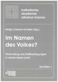 Im Namen des Volkes?
