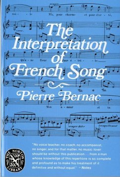 The Interpretation of French Song - Bernac, Pierre