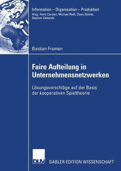 Faire Aufteilung in Unternehmensnetzwerken - Fromen, Bastian