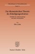 Zur ökonomischen Theorie des... - Bild 1