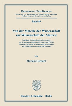 Von der Materie der Wissenschaft zur Wissenschaft der Materie. - Gerhard, Myriam