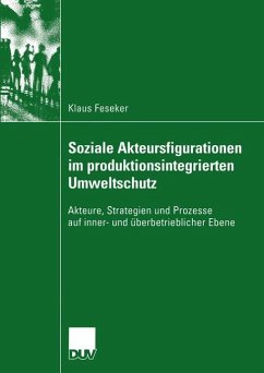 Soziale Akteursfigurationen im produktionsintegrierten Umweltschutz - Feseker, Klaus