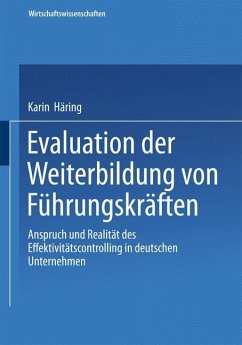 Evaluation der Weiterbildung von Führungskräften - Häring, Karin