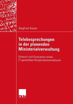 Cover Telebesprechungen in der planenden Ministerialverwaltung