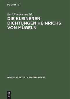 Die kleineren Dichtungen Heinrichs von Mügeln - Heinrich von Mügeln