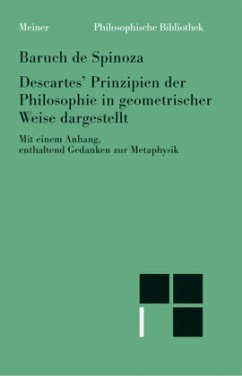 Descartes' Prinzipien der Philosophie / Sämtliche Werke 4 - Spinoza, Baruch de