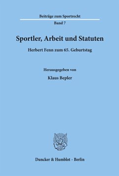 Sportler, Arbeit und Statuten. - Ebeling, Stephan / Petri, Grischka (Bearb.)