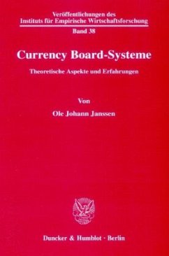 Currency Board-Systeme. - Janssen, Ole Johann