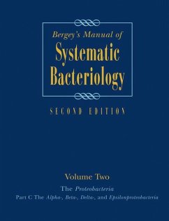 Bergey's Manual® of Systematic Bacteriology - Garrity, George (Ed.-in-chief) / Brenner, Don J. (Volume ed.) / Krieg, Noel R. / Staley, James T. / Staley, James T. (Editorial board member) / Boone, David R. / Brenner, Don J. / De Vos, Paul / Goodfellow, Michael / Krieg, Noel R.