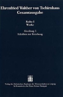 Ehrenfried Walther von TschirnhausGesamtausgabe / Ehrenfried Walther von Tschirnhaus Gesamtausgabe Reihe.I, Abt.5 - Tschirnhaus, Ehrenfried W. von