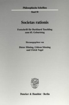 Societas rationis. - Hüning, Dieter / Gideon Stiening / Ulrich Vogel (Hgg.)