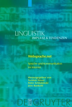 Websprache.net - Runkehl, Jens / Schlobinski, Peter / Siever, Torsten (Hgg.)