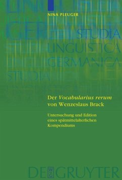 Der 'Vocabularius rerum' von Wenzeslaus Brack - Pleuger, Nina