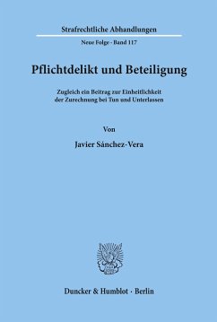 Pflichtdelikt und Beteiligung. - Sánchez-Vera, Javier