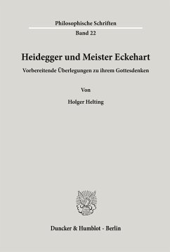 Heidegger und Meister Eckehart. - Helting, Holger