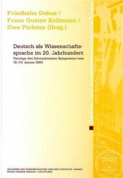 Cover Deutsch als Wissenschaftssprache im 20. Jahrhundert