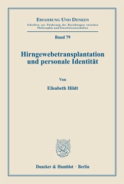 Cover Hirngewebetransplantation und personale Identität.