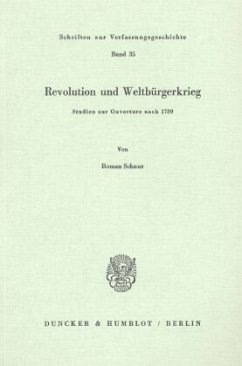 Revolution und Weltbürgerkrieg - Schnur, Roman