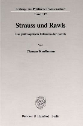 Strauss und Rawls. Strauss und Rawls.