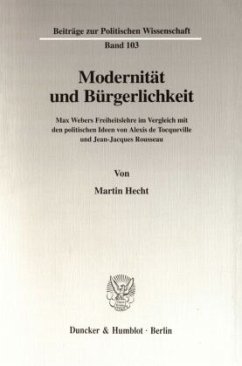 Cover Modernität und Bürgerlichkeit.
