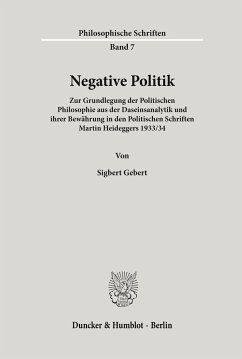 Negative Politik. - Gebert, Sigbert