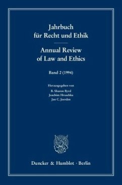 Zurechnung von Verhalten. Imputation of Conduct / Jahrbuch für Recht und Ethik. Annual Review of Law and Ethics 2 (1994) - Byrd, B. Sharon / Hruschka, Joachim / Joerden, Jan C. (Hgg.)