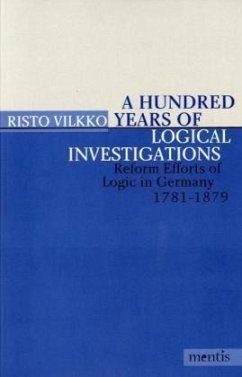 A Hundred Years of Logical Investigation - Vilkko, Risto