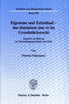 Cover Eigentum und Zeitablauf - das dominium sine re im Grundstücksrecht.