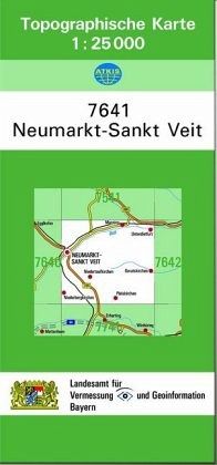 Topographische Karte Bayern Neumarkt-Sankt-Veit
