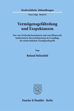 Vermögensgefährdung und Exspektanzen. - Hefendehl, Roland