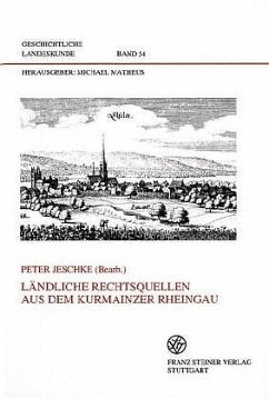Cover Ländliche Rechtsquellen aus dem Kurmainzer Rheingau