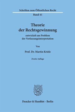 Theorie der Rechtsgewinnung - Kriele, Martin