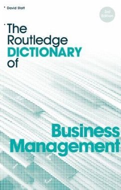 The Routledge Dictionary of Business Management - Statt, David A.