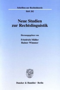 Cover Neue Studien zur Rechtslinguistik.