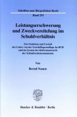 Leistungserschwerung und Zweckvereitelung im Schuldverhältnis.