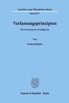 Verfassungsprinzipien. - Reimer, Franz