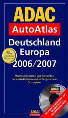 Cover ADAC AutoAtlas Deutschland, Europa 2006/2007, m. CD-ROM