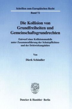 Die Kollision von Grundfreiheiten und Gemeinschaftsgrundrechten. - Schindler, Dierk